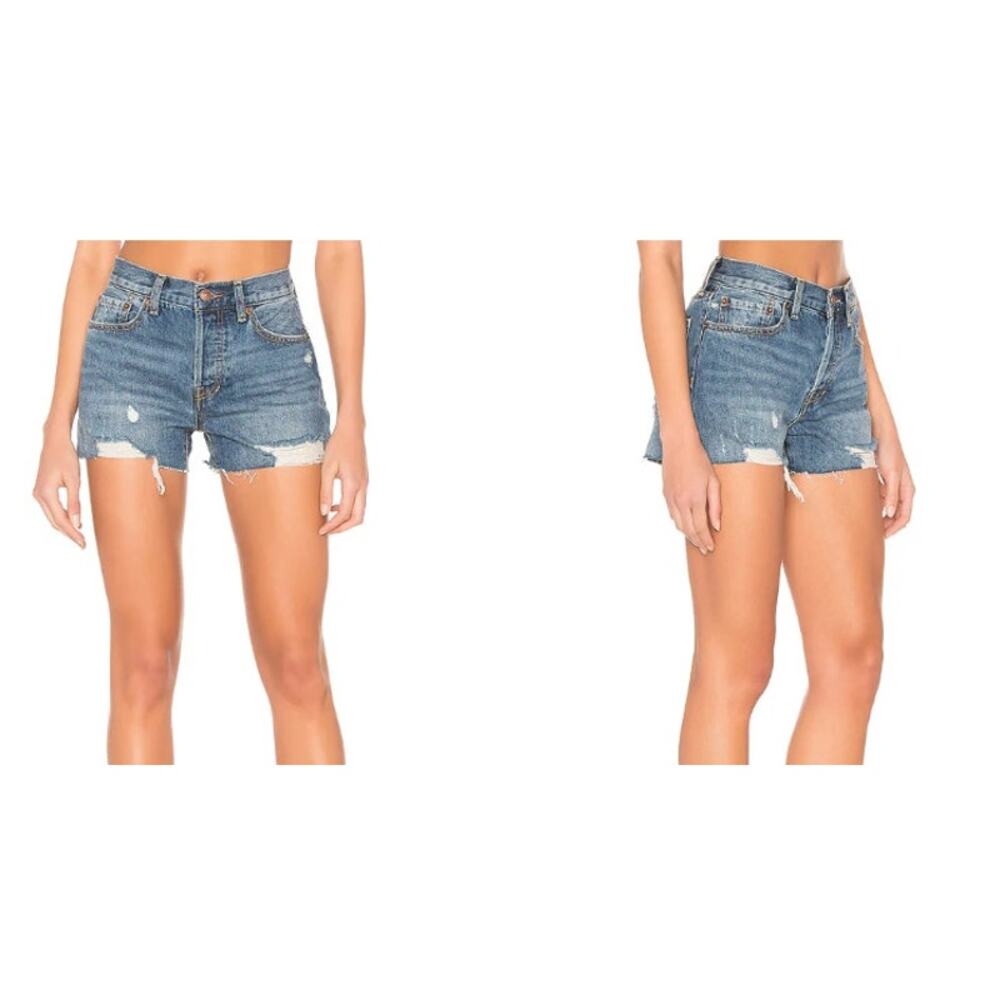 We The Free Free People Sofia Shorts In Denim Size 29 OB889930 Revolve